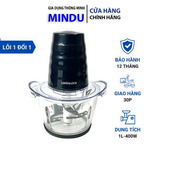 Máy Xay Thịt Cối Thủy Tinh Lock&Lock Meat Chopper EJM156BLK