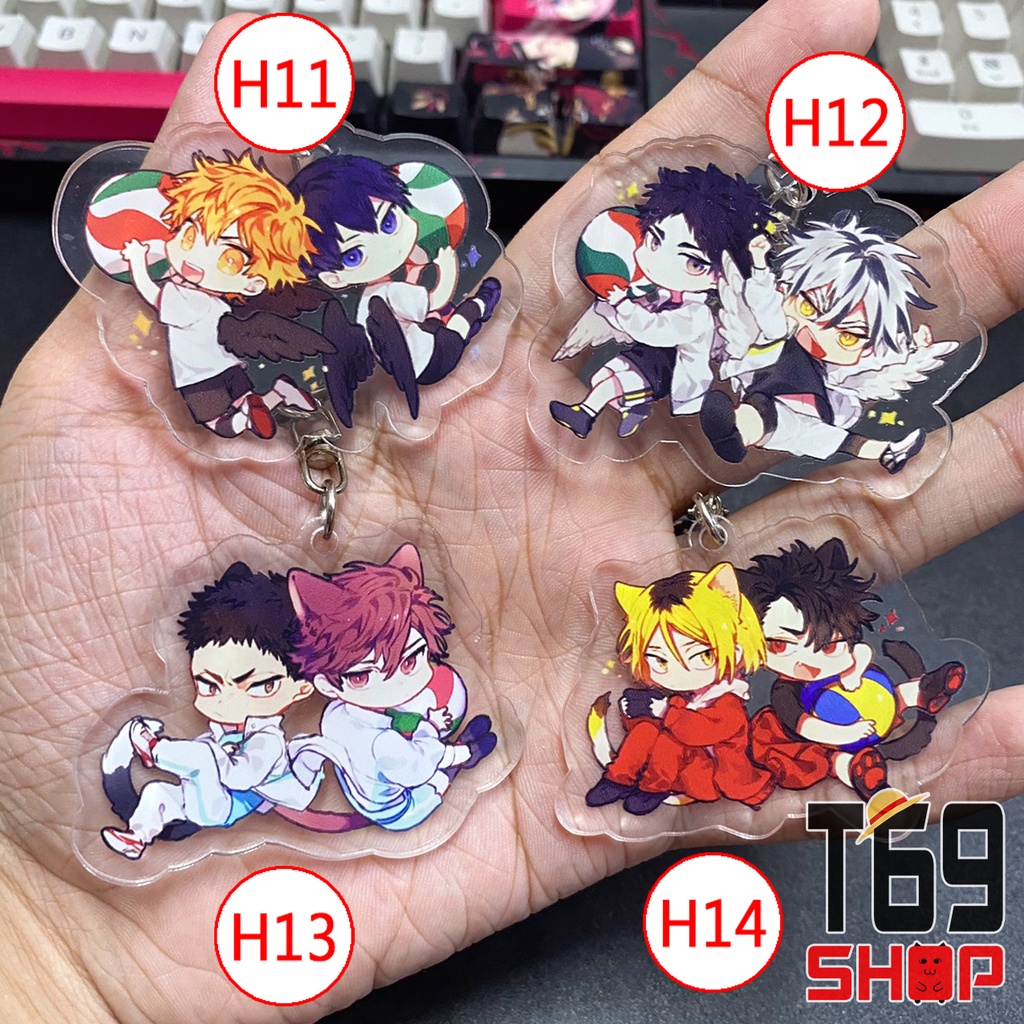 Móc khóa mica anime Haikyuu