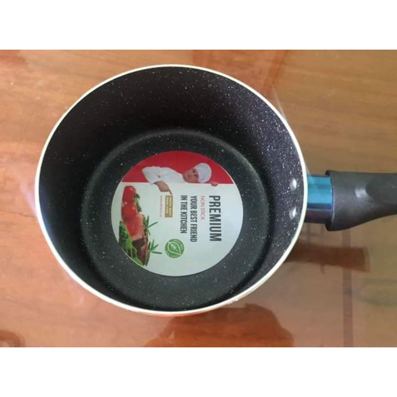 Combobộ nồi chảo chống dính elmich 3 lớp vân đá siêu bền-đáy từ sử dụng trên mọi loại bếp