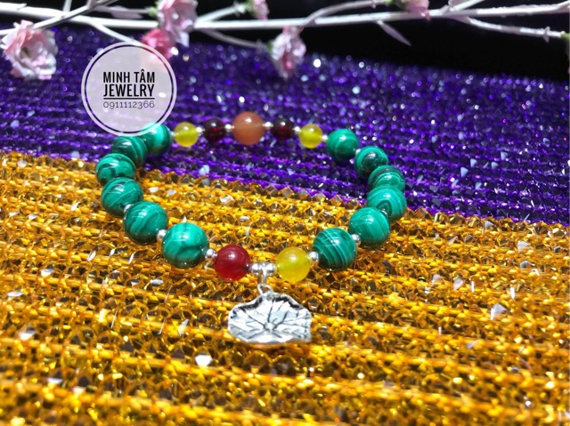 Charm rơi hình lá sen bạc S925