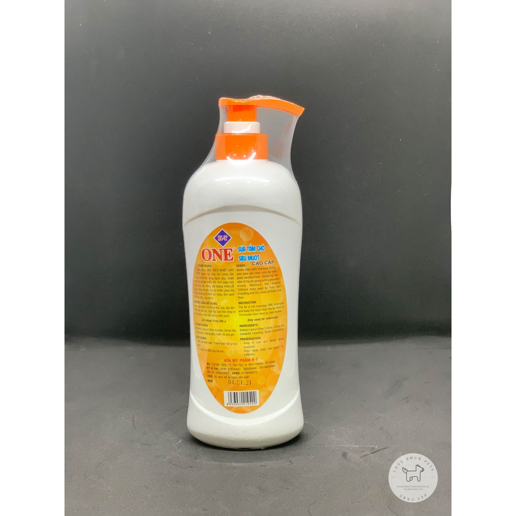 Sữa tắm chó One cao cấp, siêu mượt lông 500ml