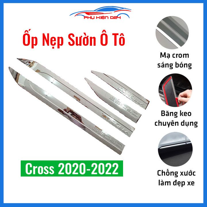 Ốp nẹp sườn Cross 2020-2021-2022 trang trí bảo vệ xe