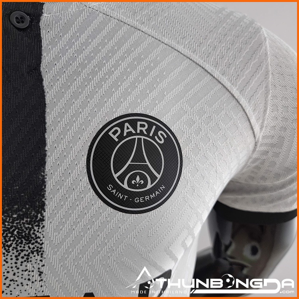 Áo PSG xám sân khách 2022/2023, 2022/23 bản PLAYER Issue BODY fit cao cấp Thái Lan