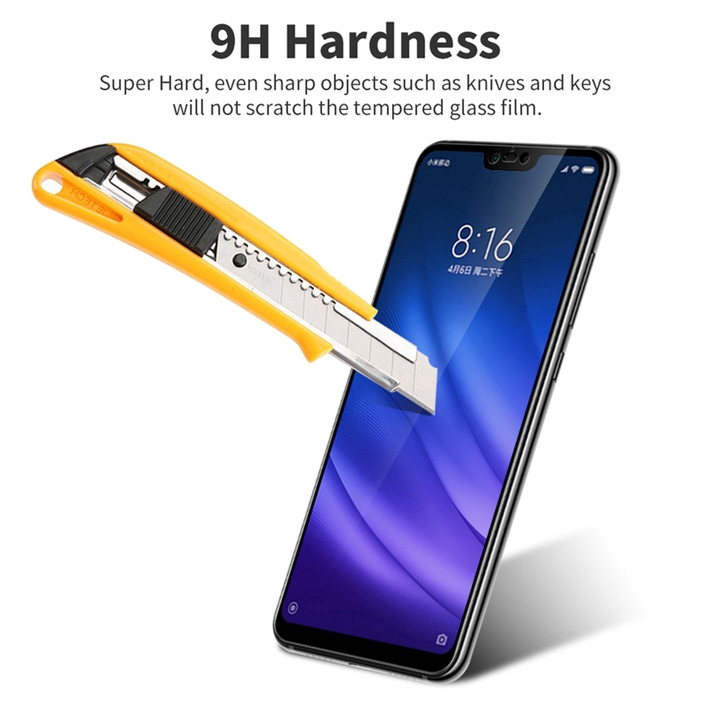 Xiaomi Mi 8 Lite Tempered Glass 9H Film Full Glue Glass for Xiaomi Mi 8 Lite Mi 8 Pro Screen Protector
