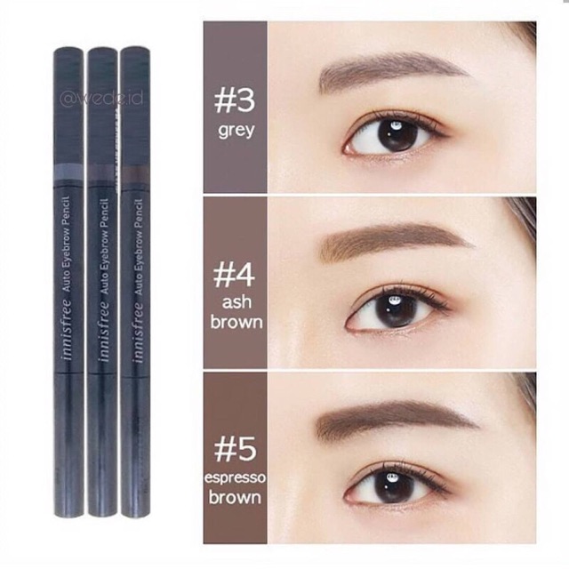 Chì Kẻ Mày Innisfree 2 Đầu Mẫu Mới Auto Eyebrow Pencil