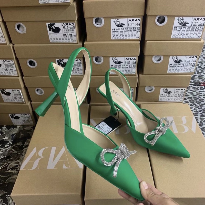 Sandal zara nơ đá