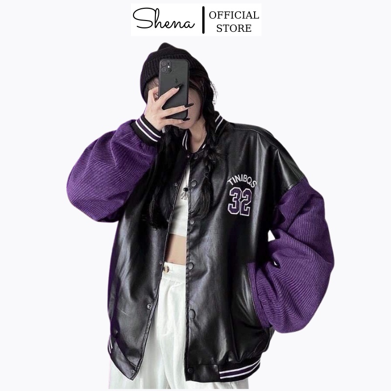 Áo Bomber Nam Nữ Jackets Nhung Tăm Số 32 Shena SP000163 | BigBuy360 - bigbuy360.vn