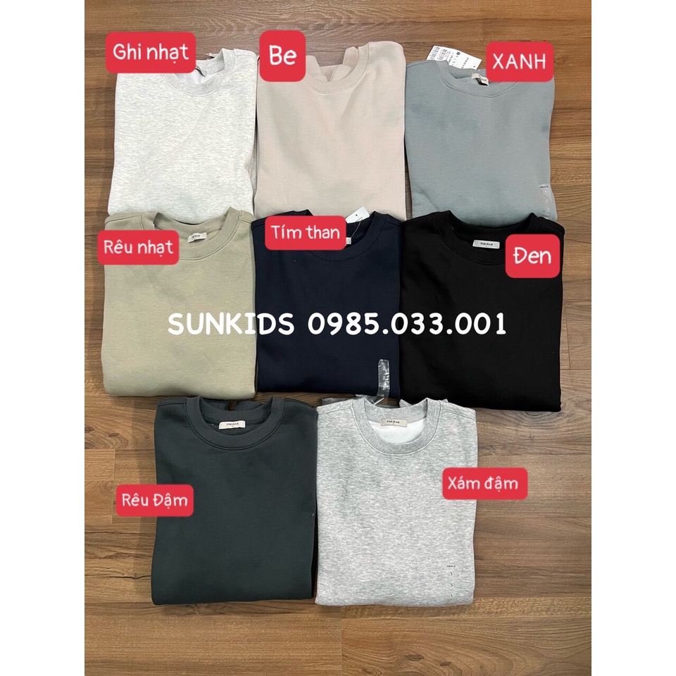 Áo nỉ bông nam Po ham bo gấu