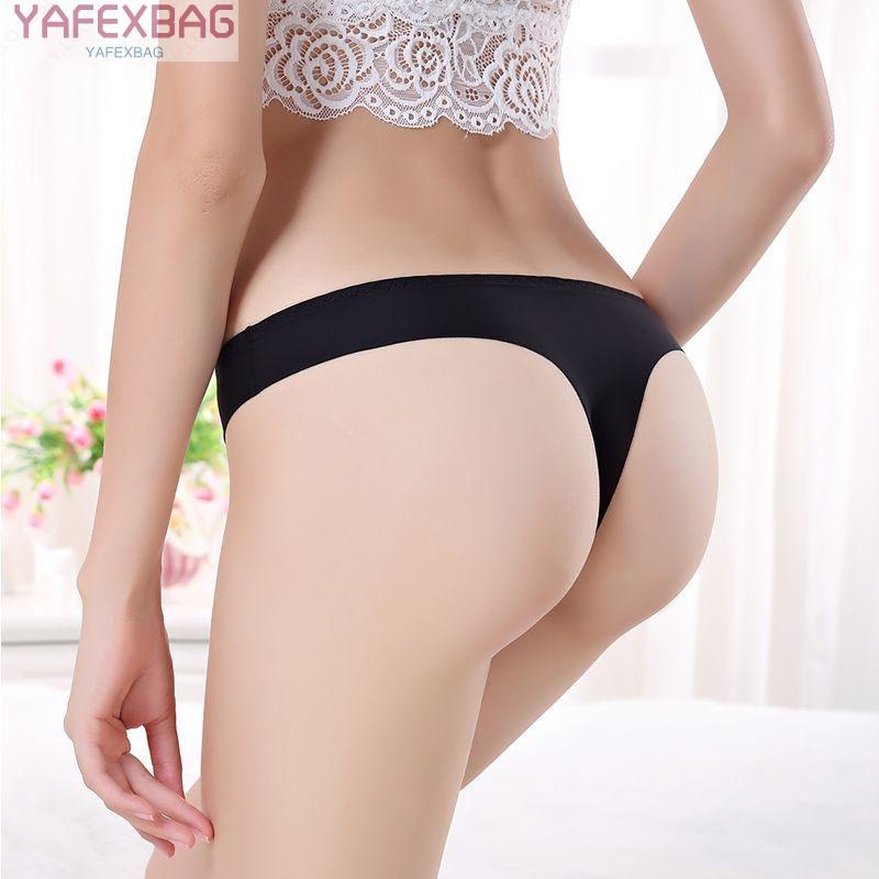 Large Size Ice Silk Seamless Ultra-thin Underwear Temptation Sexy T-Pants &amp;NEW