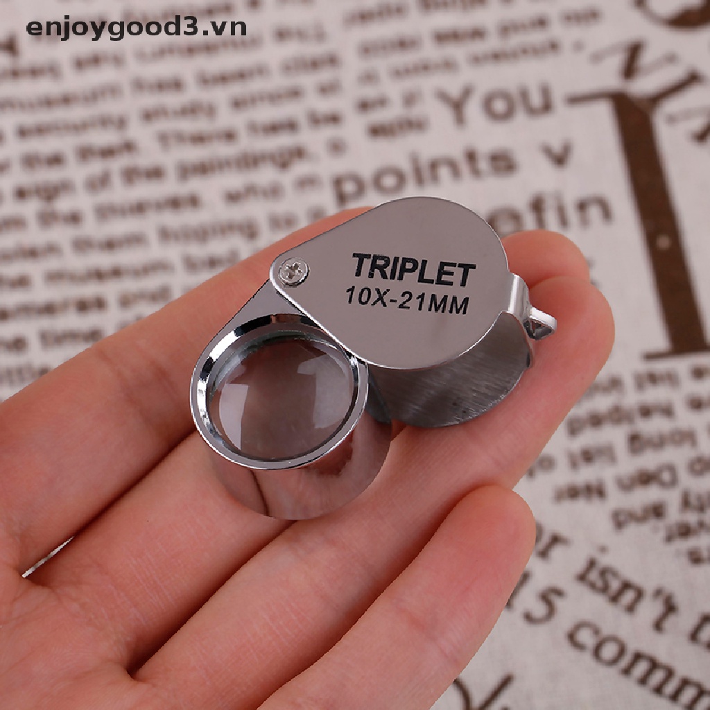 ++ Triplet Jewelers Eye Loupe Magnifier Magnifying Glass Jewelry Diamond With Box .