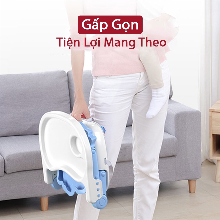 [TẶNG KÈM YẾM ĂN DẶM]Ghế ăn dặm cho bé từ 6 tháng -3 tuổi,Ghế ăn dặm gấp gọn hình thú tiện dụng