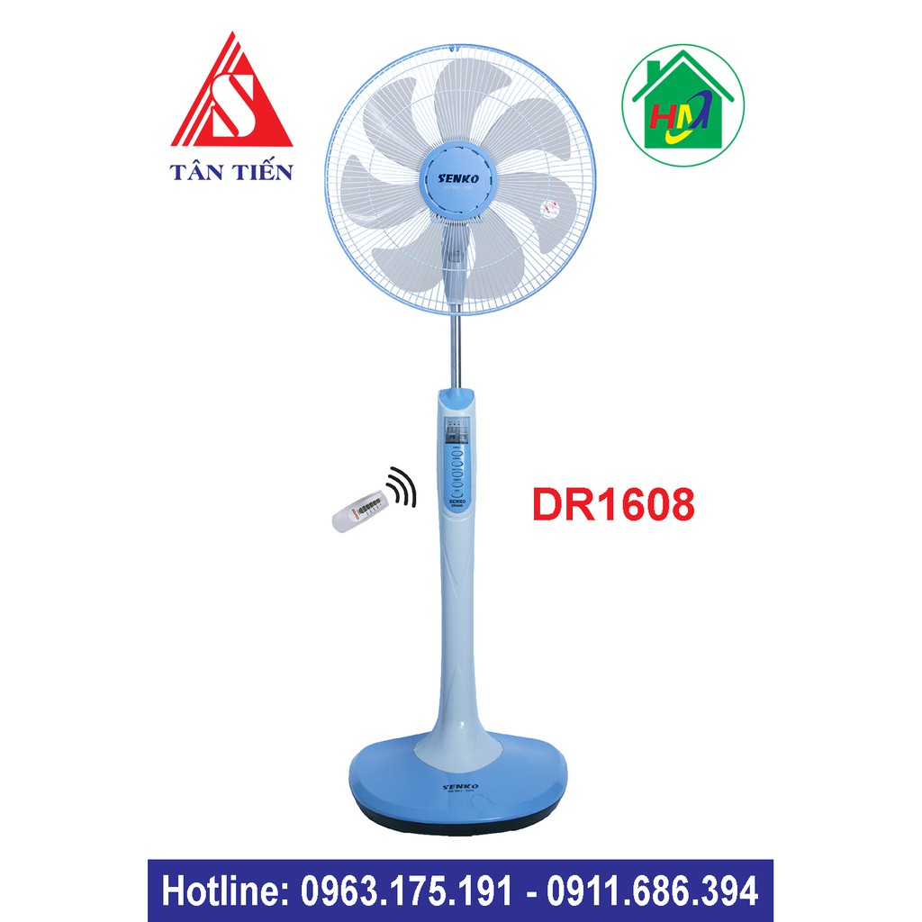 Quạt Cây Điều Khiển Từ Xa Senko DR1608