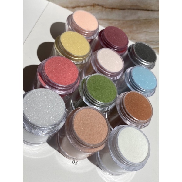 Sét bột 12màu 5in1, hủ 10g đắp móng, nắn hoa, ombre, đắp loang…vv