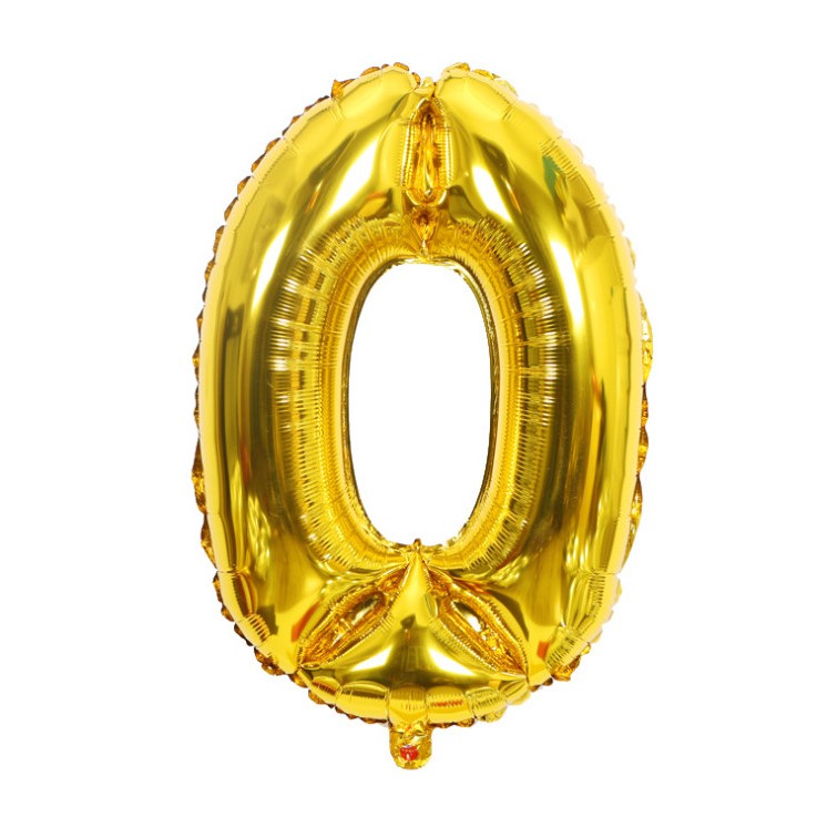 Bong Bóng Hình Số 16 Inch Trang Trí Năm Mới 2022