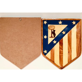 TRANH TREO TƯỜNG HÌNH LOGO BÓNG ĐÁ Atletico Madrid KÍCH THƯỚC  24,5x30.5x1.3cm