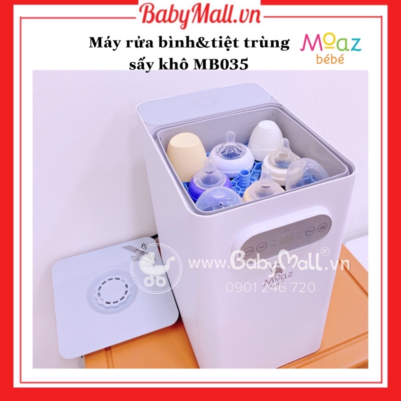 Máy rửa bình sữa,tiệt trùng sấy khô Moazbebe MB035