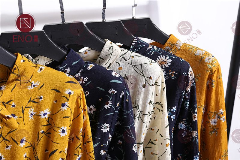 Đầm Voan Hoa Tay Dài Cổ Thắt Nơ Thời Trang Vintage Cho Nữ | BigBuy360 - bigbuy360.vn