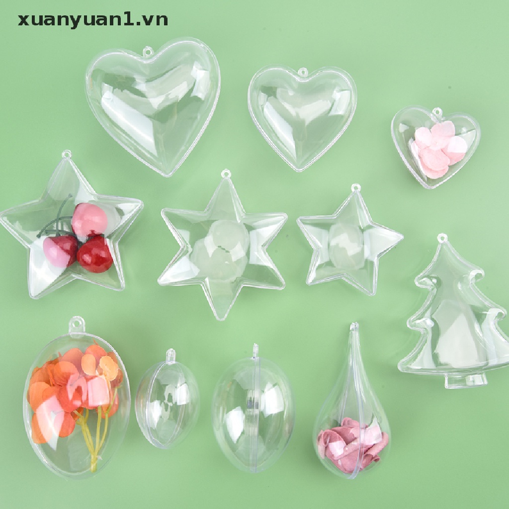 Quả Cầu Nhựa Trong Suốt Trang Trí Giáng Sinh