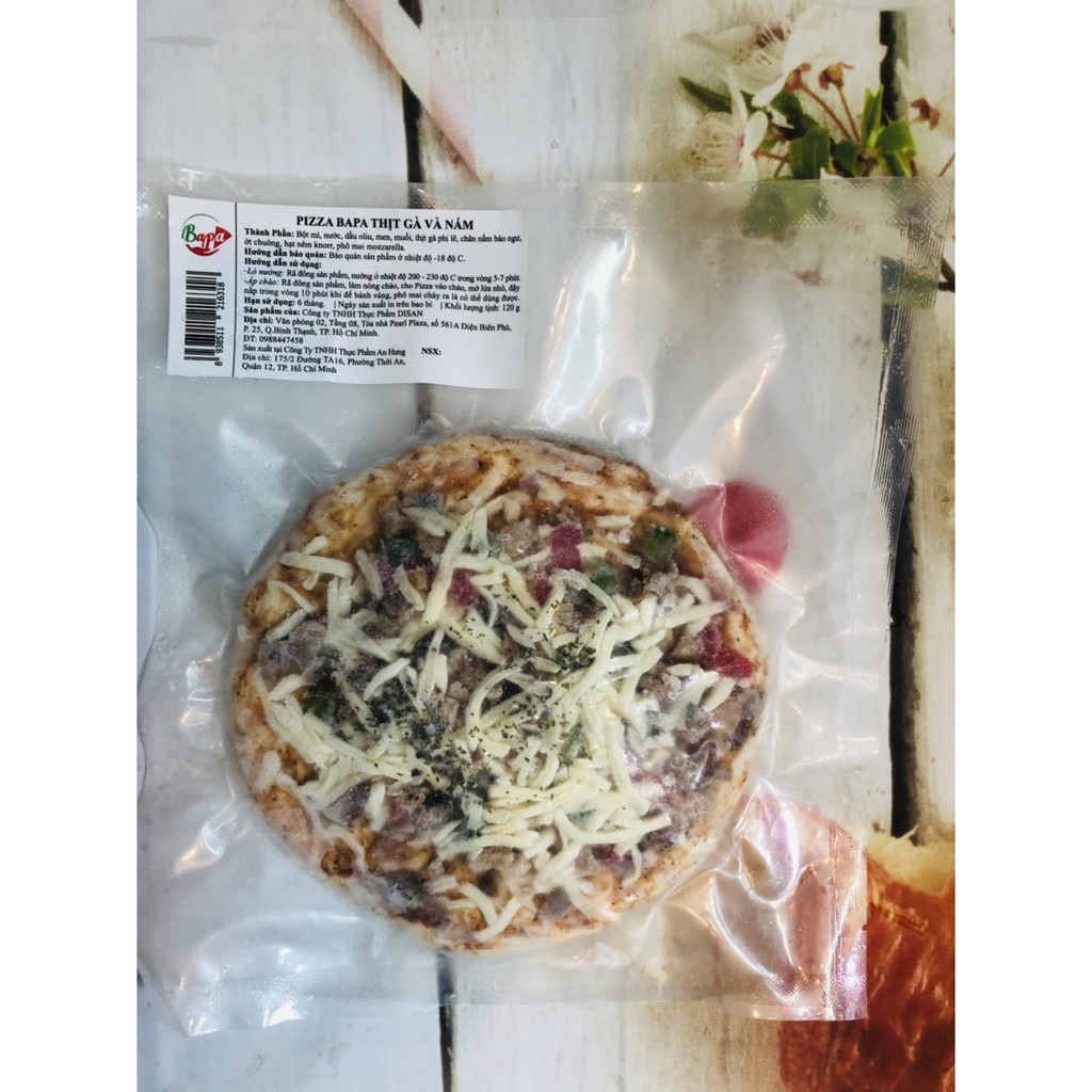 Set 2 đế bánh pizza đã nướng qua, thơm ngon