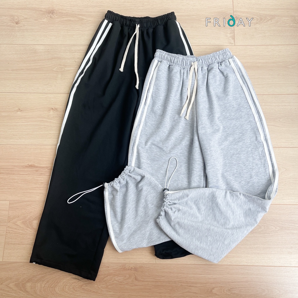 Quần thể thao jogger ống rộng Friday 2BH505Q rút chun gấu