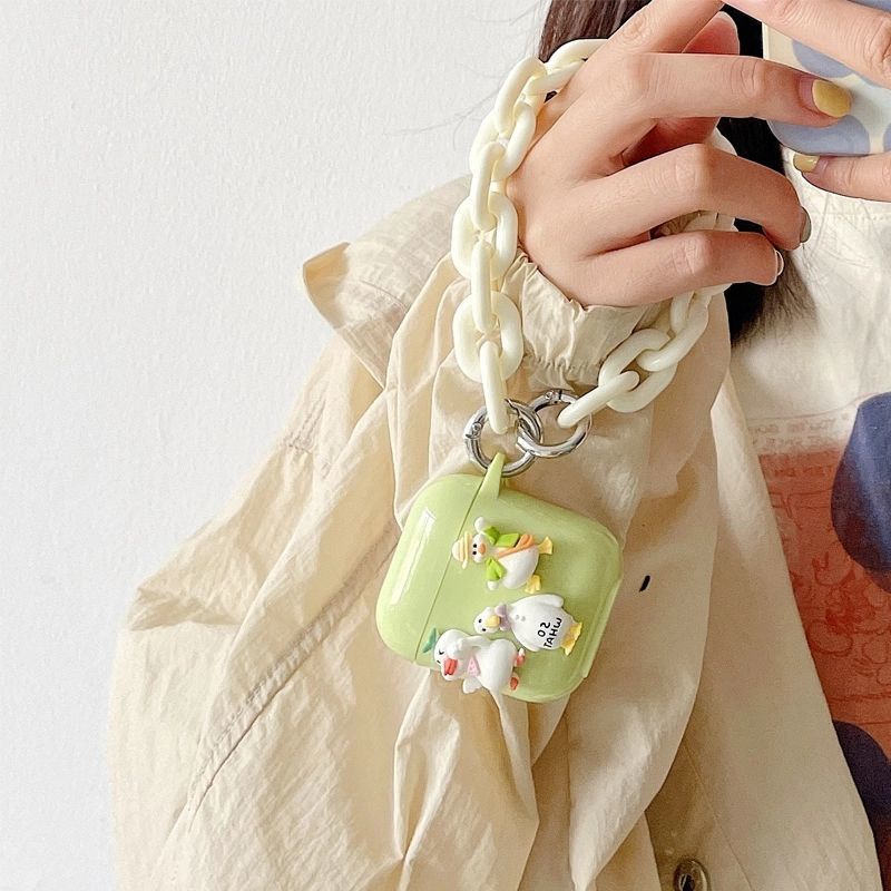 BASEUS Vỏ Bảo Vệ Hộp Sạc Tai nghe không dây W04 W04 Pro Bằng Silicone Hình Hello Kitty