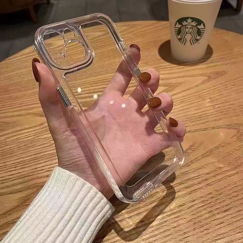 Ốp Điện Thoại TPU Mềm Trong Suốt Chống Sốc Sang Trọng Cho iPhone 14 Pro Max 13 Pro i12 11 Pro Max XR XS Max i7 8 Plus