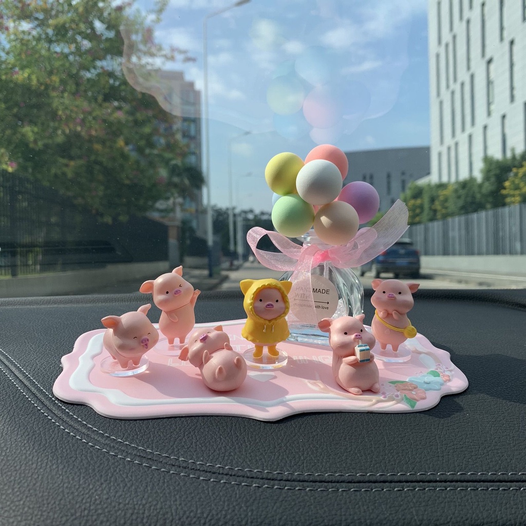 Mô Hình Trang Trí Esasylife Set 6 Chú Heo Con Dễ Thương Để Bàn Làm Việc, Xe Hơi, Ô Tô, Bàn Học, Phòng Khách Giá Rẻ