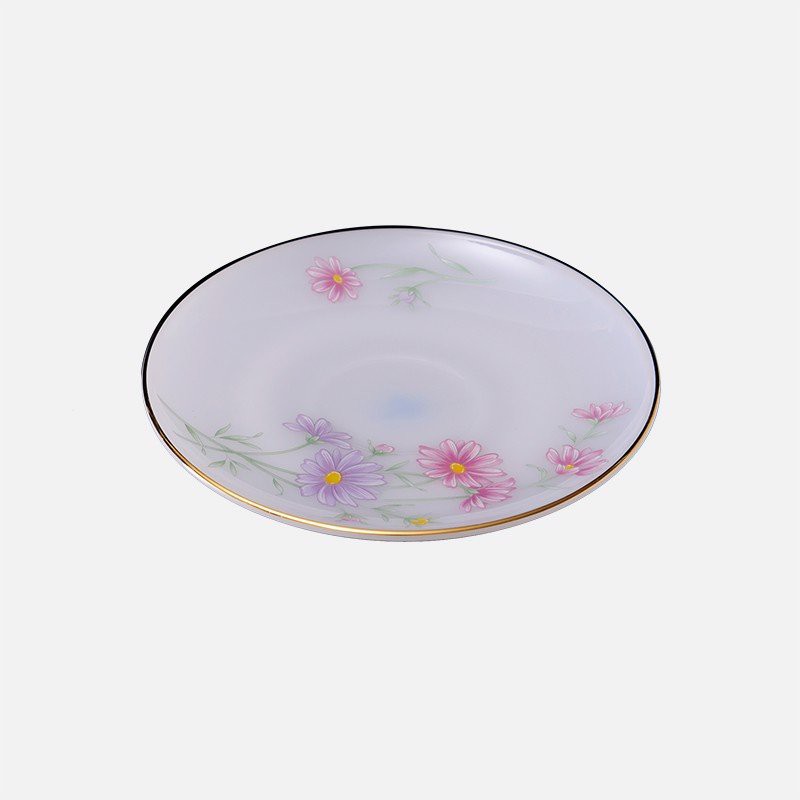 Đĩa lót/đĩa giò 14.5cm thủy tinh ngọc cao cấp USA Home Set(Sứ Mỹ), nk Thái Lan, an toàn cho sức khỏe_KokiaHome
