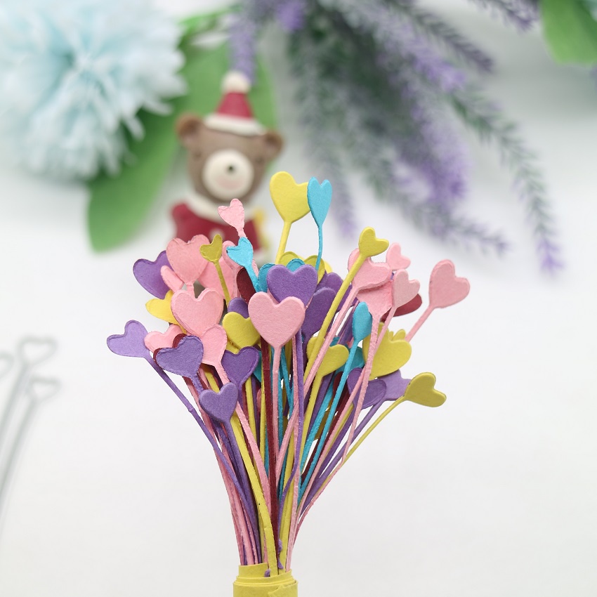 Khuôn Cắt Giấy Kim Loại Hình Hoa / Trái Tim