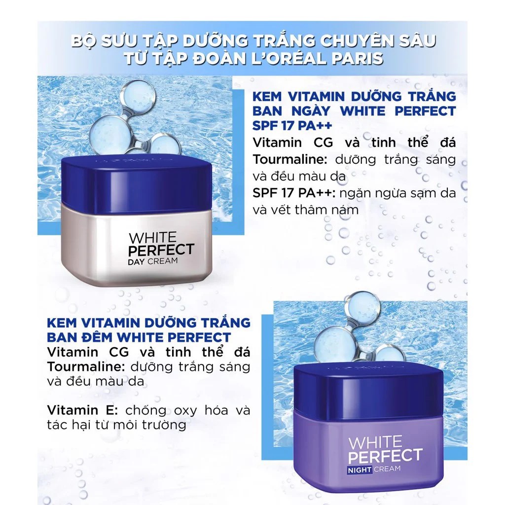KEM DƯỠNG DA TRẮNG MƯỢT ĐỀU MÀU WHITE PERFECT | BigBuy360 - bigbuy360.vn