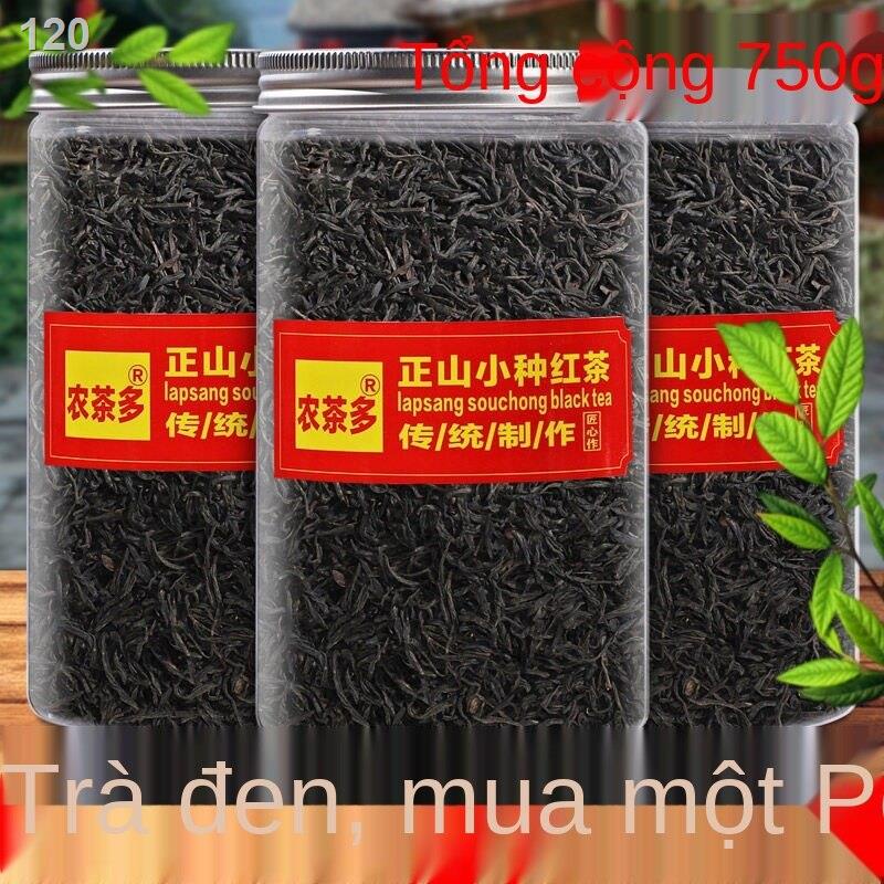 【hàng mới】Mua một catty và nhận nửa miễn phí năm 2021 trà đen Wuyishan Zhengshan Souchong lon tổng cộng 750g