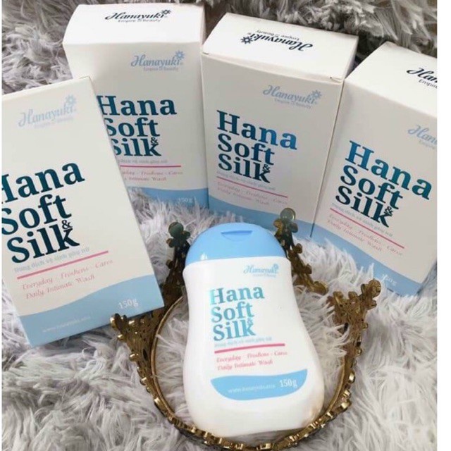 Dung Dịch Vệ Sinh Phụ Nữ Hana Soft silk, Giúp Làm Sạch Vùng Nhạy Cảm , Loại Bỏ Mùi Hôi, Mềm Mại , Hồng Hào