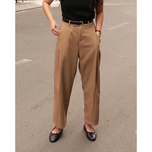 DE PLAGE - QUẦN PLEATED KAKI