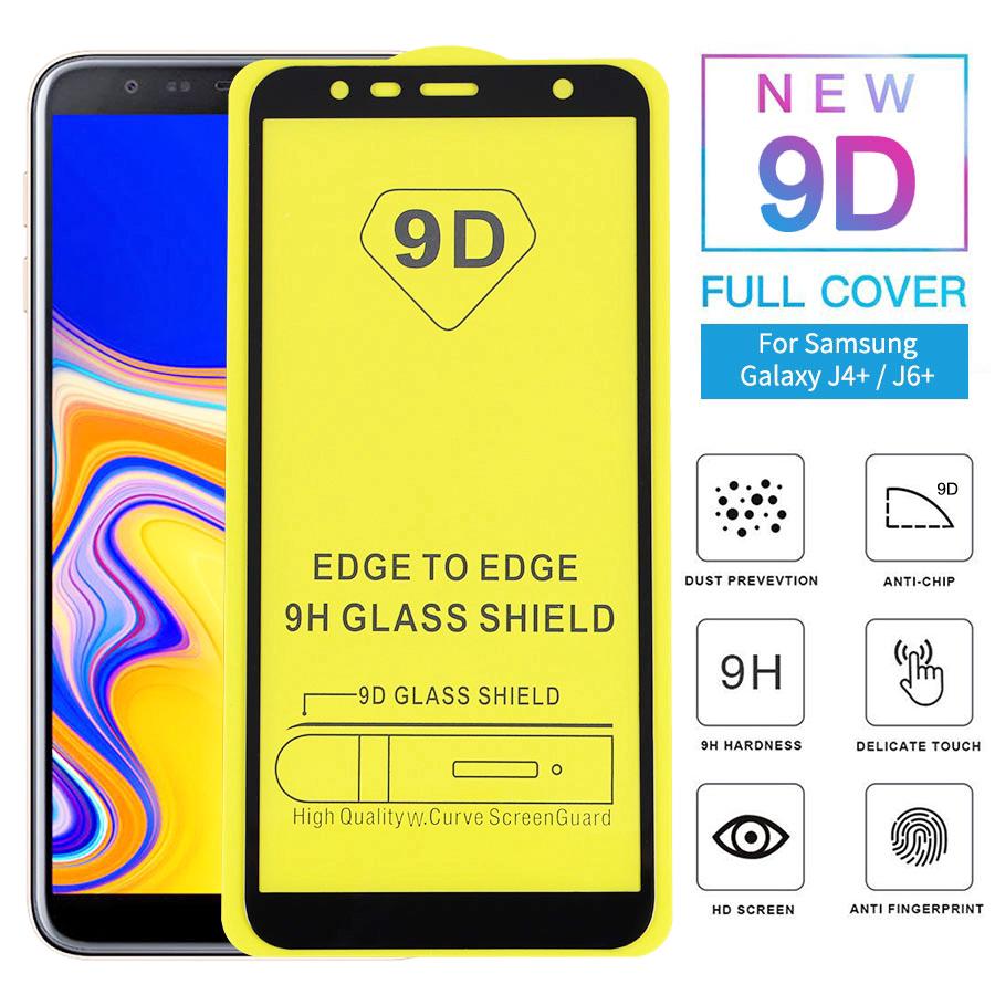 miếng dán cường lực cho Samsung Galaxy j4plus/j6 Plus full màn full keo 9D Tặng Keo Chống Hở Viền