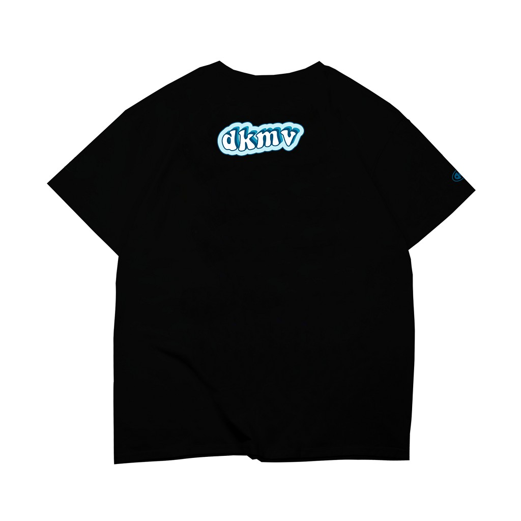 Áo thun unisex form rộng màu đen DKMV - áo thun nữ tay ngắn Tee Azure