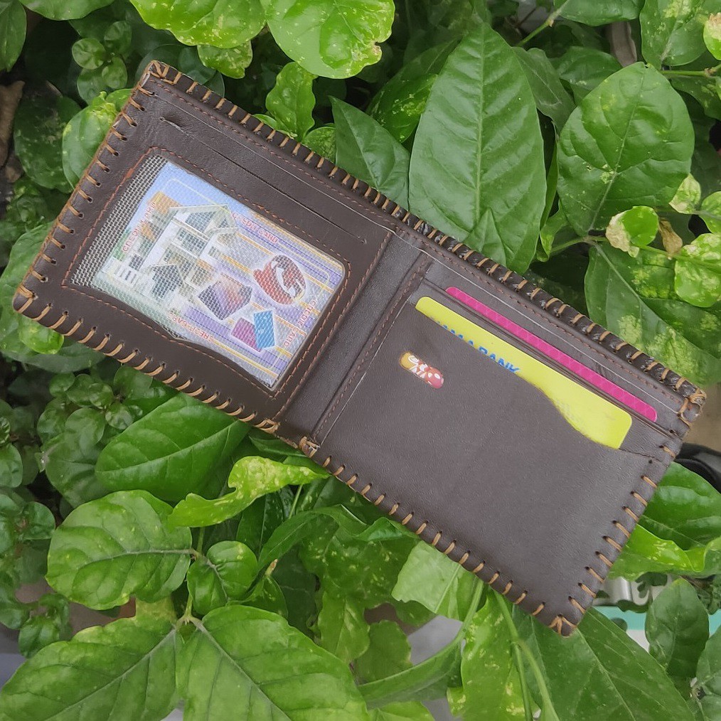 Ví Da Nam Handmade May Thủ Công Siêu Bền Đẹp | Bóp Da Thật | KV VUONGVUONGSHOP25