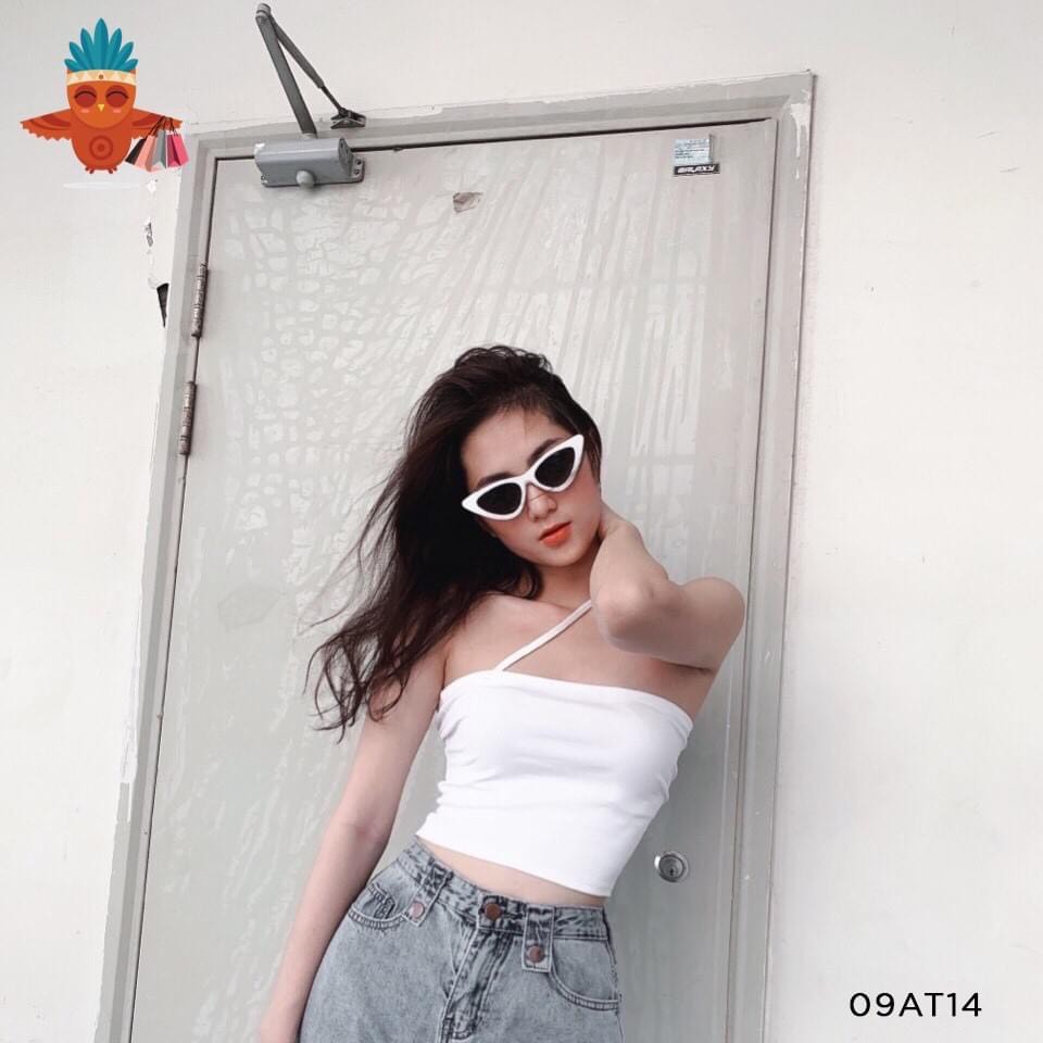 áo ống chéo dây thun bozip lạnh xinh