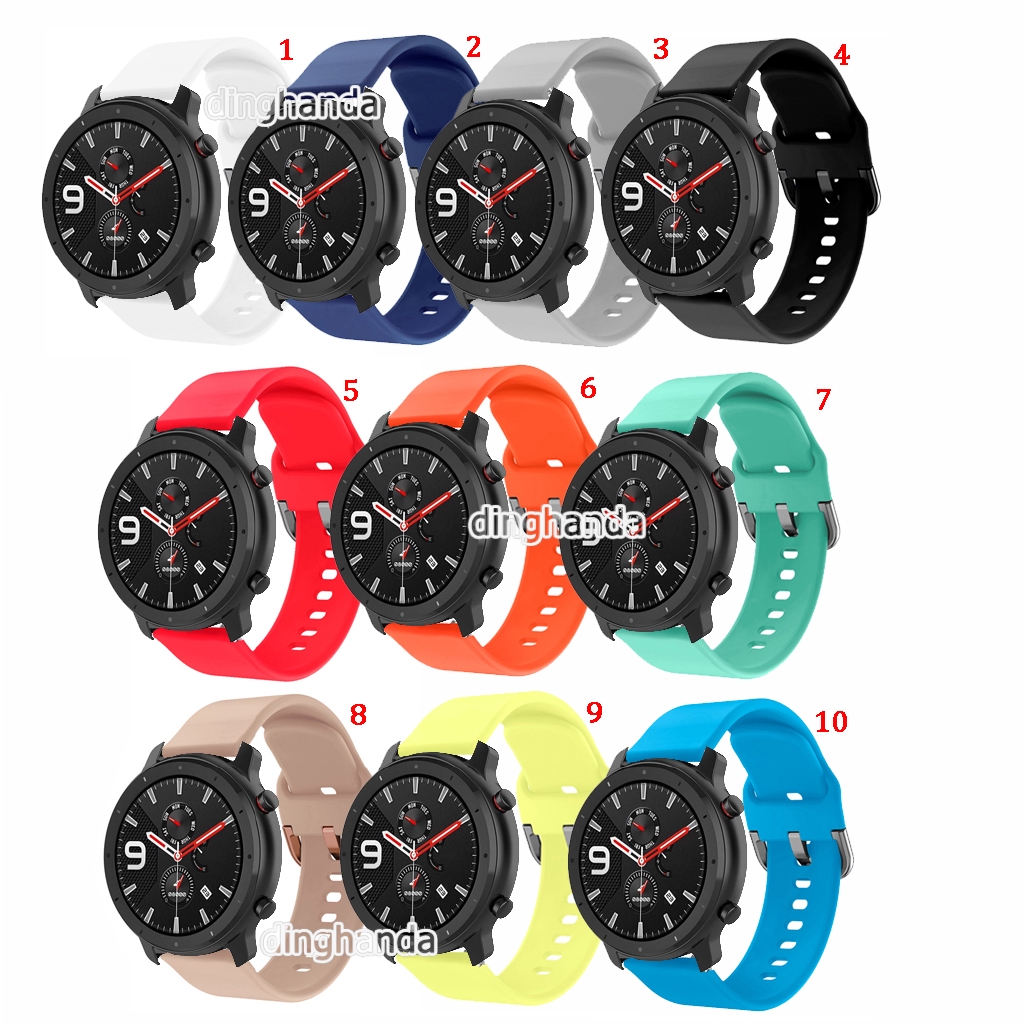 Dây Đeo Silicon Mềm Cho Đồng Hồ Thông Minh Huami Amazfit Gtr 42mm 47mm GTR2 GTR 2e GTR 3 pro