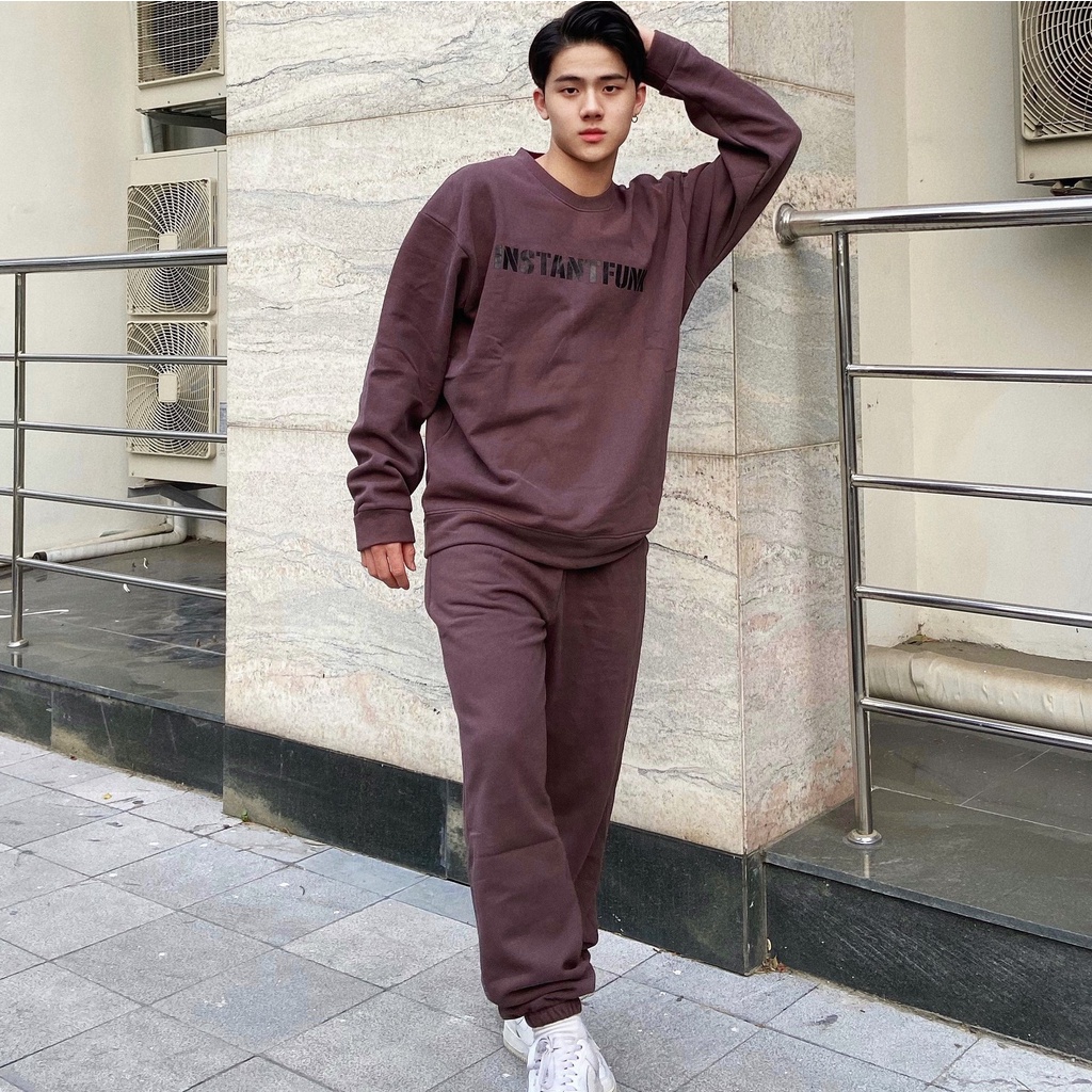 Set nỉ Instantfunk, bộ nỉ unisex Hàn quốc Jack Lane