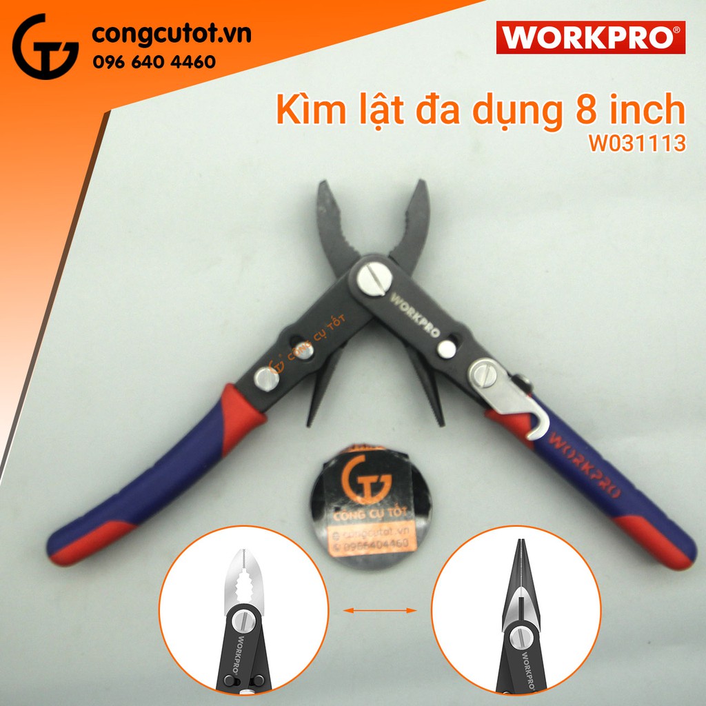 Kìm lật đa dụng 8inch WORKPRO W031113