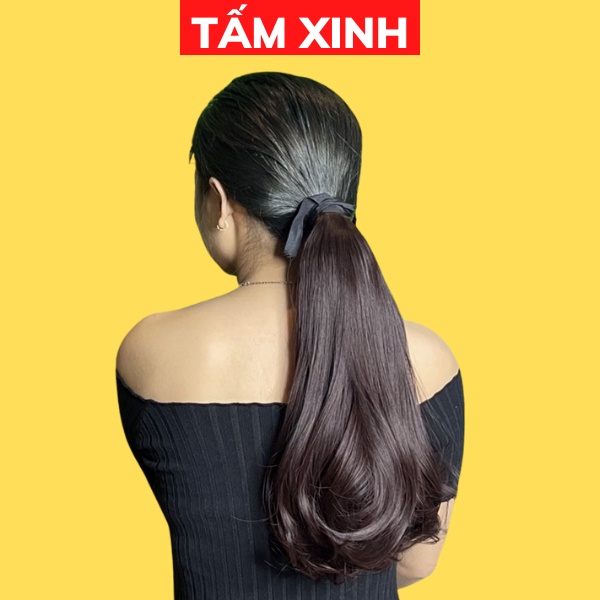 Đuôi tóc giả thẳng cúp đuôi dạng buộc dài ngắn thời trang đẹp TẤM XINH - ĐUÔI BUỘC