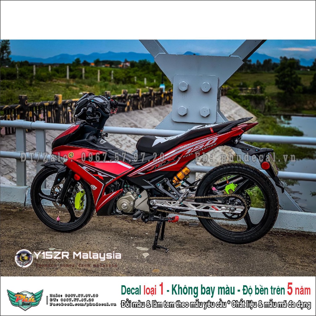 Tem rời Exciter 150 đỏ đen Ex (B)
