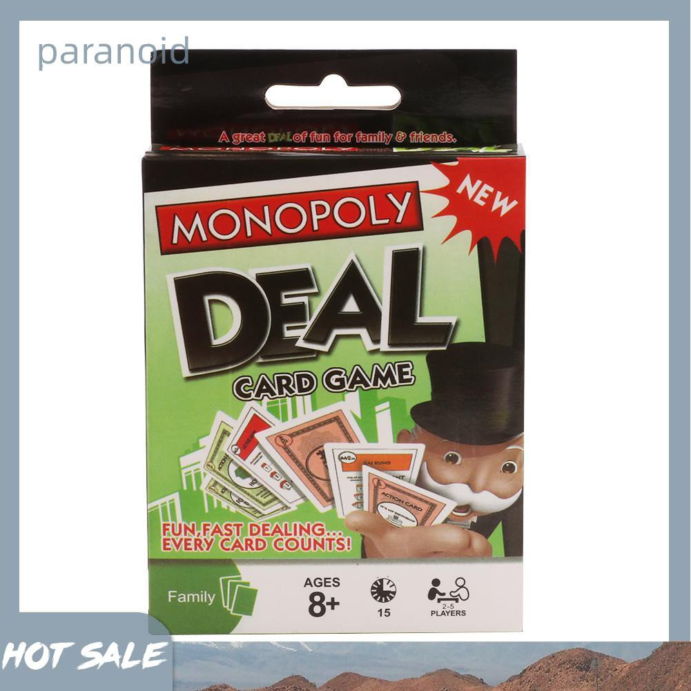 1 Hộp Thẻ Bài Monopoly Deal Vui Nhộn Cho Người Lớn