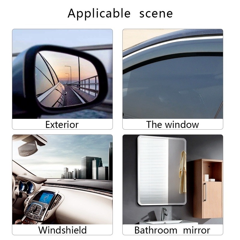Set 2 Miếng Dán Nano Chống Nước Chống Sương Mù 340*160mm Dán Kính Chiếu Hậu Xe Hơi
