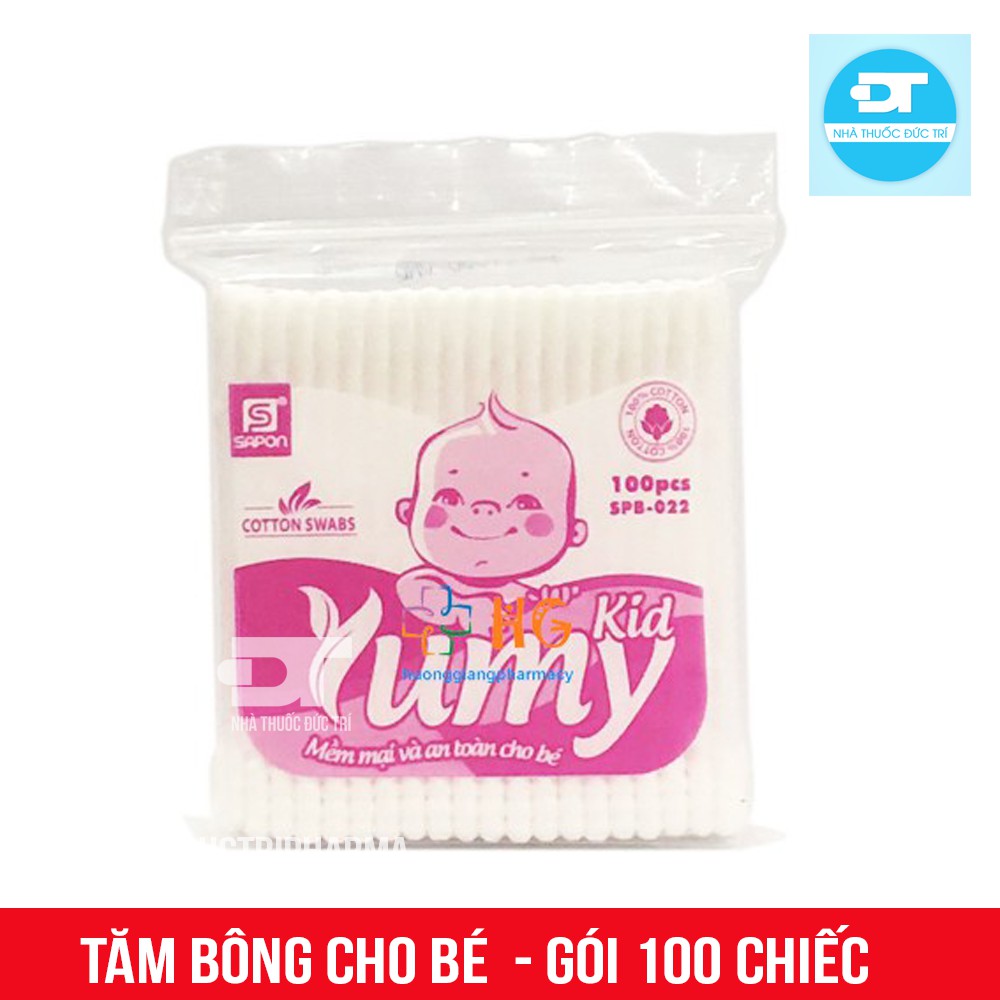 Tăm bông Yumy trẻ em (Gói 100 que Yumi)