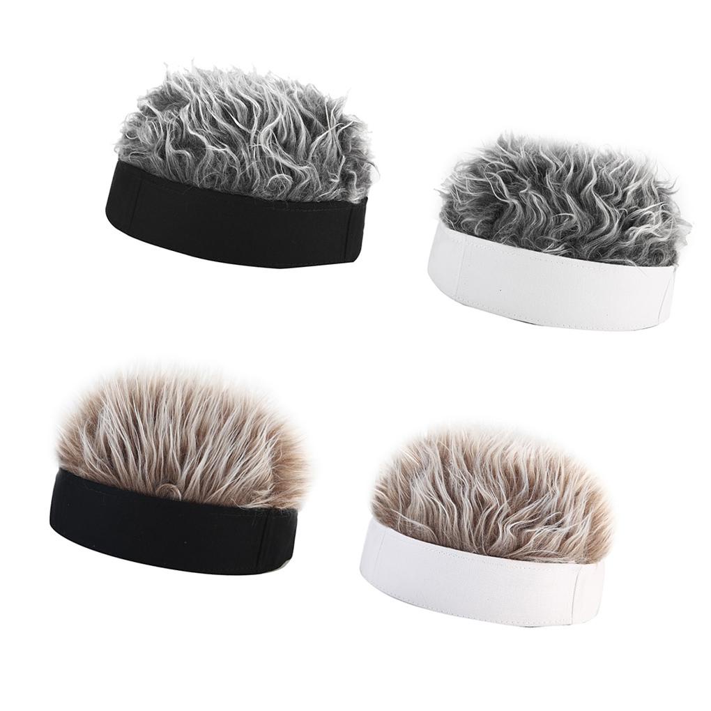 Mũ Beanie Kèm Tóc Giả Có Thể Điều Chỉnh Vui Nhộn Phong Cách Punk Rock Đường Phố