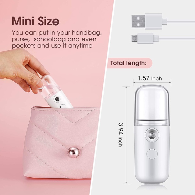 Máy xông mặt phun sương nano cầm tay mini