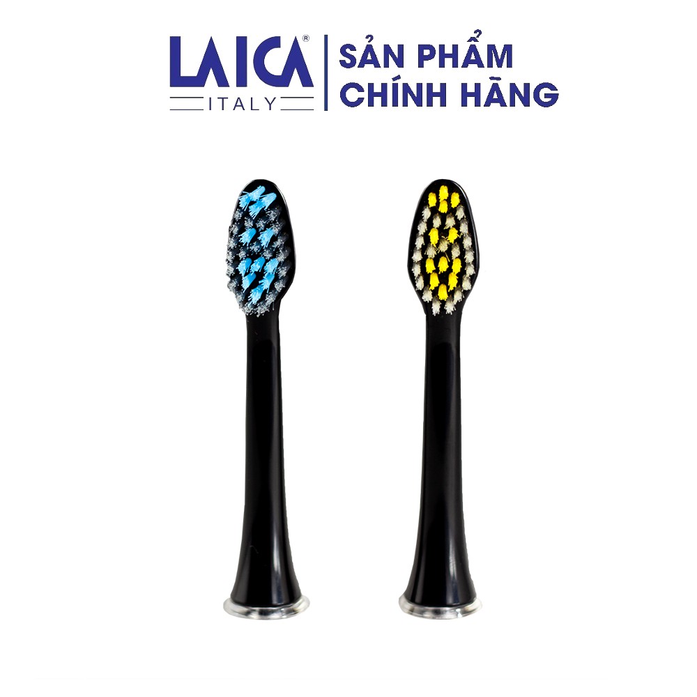 Bộ 02 Đầu bàn chải điện LAICA - 01 màu xanh - 01 màu vàng