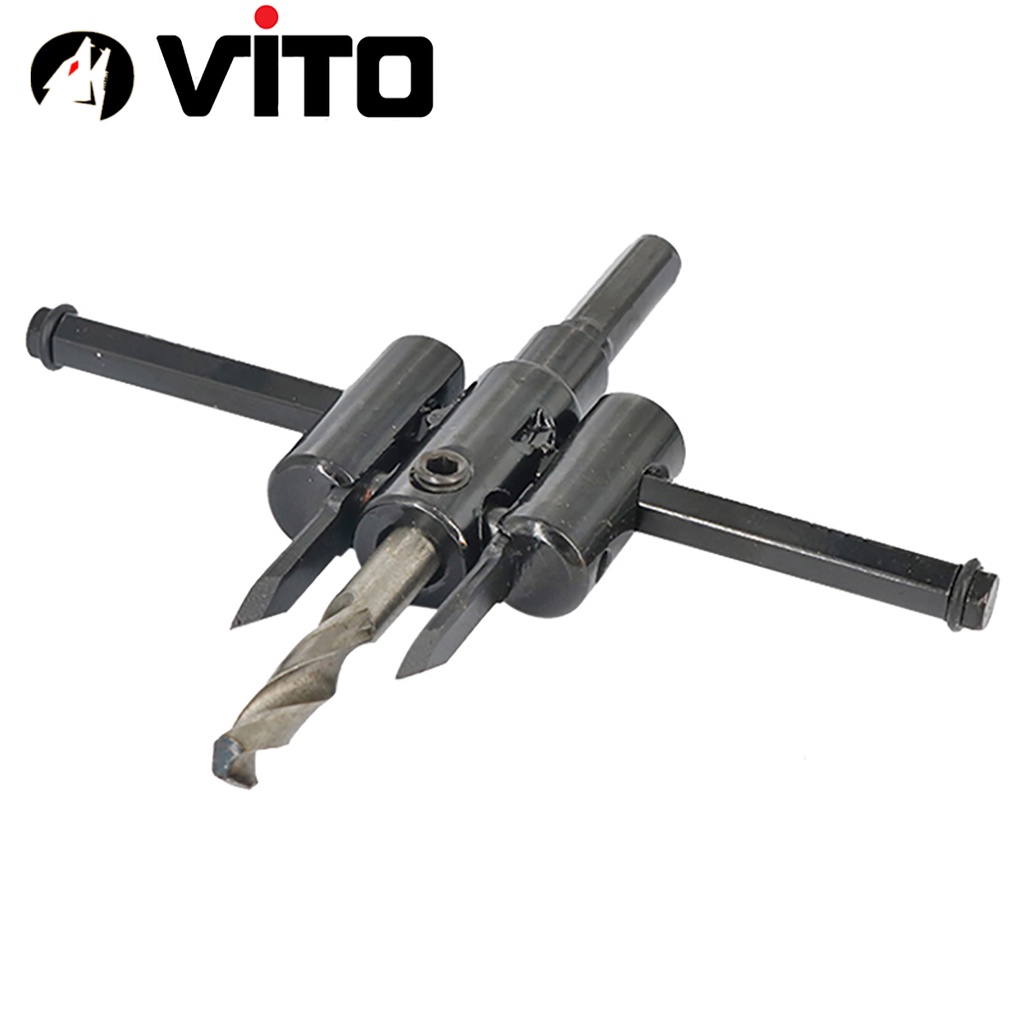 Mũi Khoan Khoét Lỗ Gỗ, Thạch Cao Tăng Đưa 120mm VITO Thép CR-V Chắc Chắn