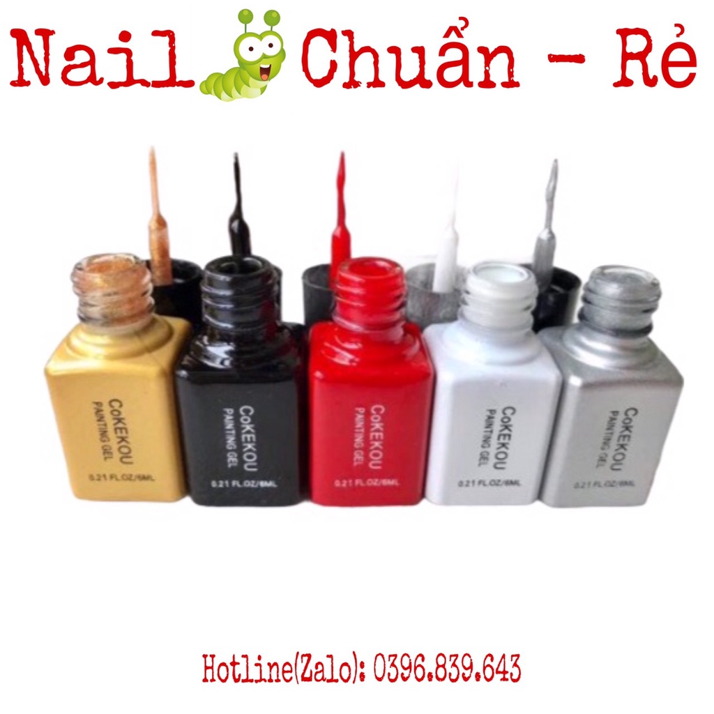 GEL VẼ NÉT, CỌ NÉT CoKeKou  FULL MÀU, CỌ MẢNH